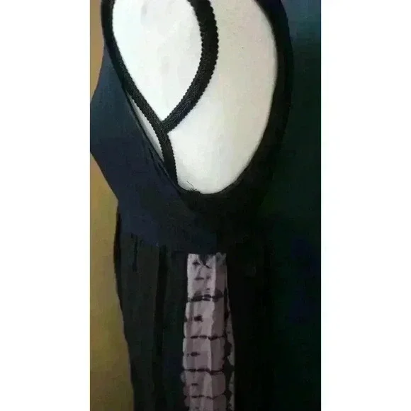 Liz Lange Maternity Women's Sleeveless Maxi Two Tone Ombre V-Neck Dress, Size L - Picture 12 of 15